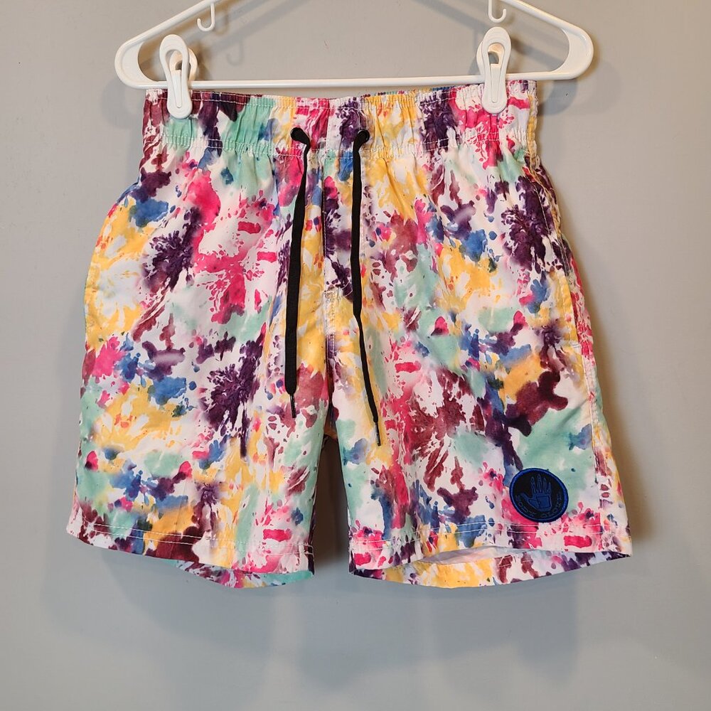 Men's Multicolor Tie-Dye Swim Shorts
